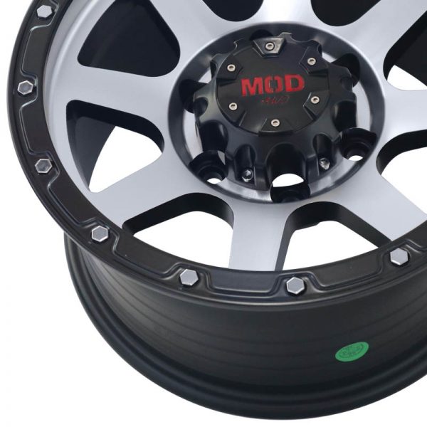 PICKUP TRUCK VAN SUV MAGS WHEELS MAGWHEELS RIMS AWC MOD BOOMER MACHINE FACE BLACK BASE 15X8 6X139.7 (5)