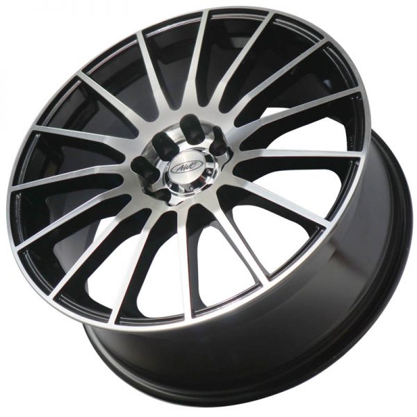 SEDAN MPV MAGS WHEELS MAGWHEELS RIMS PHILIPPINES AWC MOD VULGAR MACHINE LIP MACHINE FACE BLACK BASE 18×7.5 4×100 4X114.3 (3)