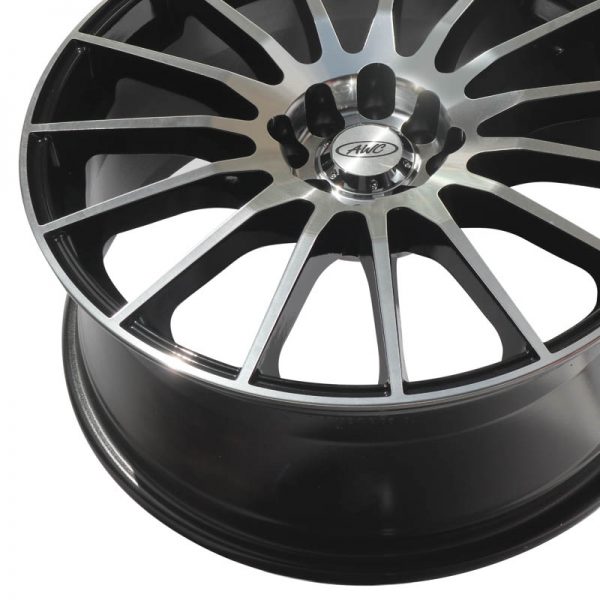 SEDAN MPV MAGS WHEELS MAGWHEELS RIMS PHILIPPINES AWC MOD VULGAR MACHINE LIP MACHINE FACE BLACK BASE 18×7.5 4×100 4X114.3 (5)