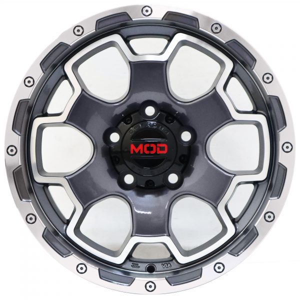 VENUE 15X7 MACH FACE GUN METAL BASE 5X114.3 2