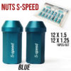 Nuts S Speed 12X1.25 Blue W/O Washer Open Type