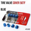 Tire Valve Cover Blue 507F