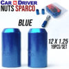 Nuts Sparco 12X1.25 Blue W/O Washer Open Type