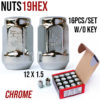 Nuts 19Hexagon 12X1.5 Chrome W/O Washer Close Type