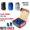 Nuts 19Hexagon 12X1.5 Blue W/O Washer Close Type