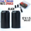 Nuts Sparco 12X1.5 Black W/O Washer Open Type